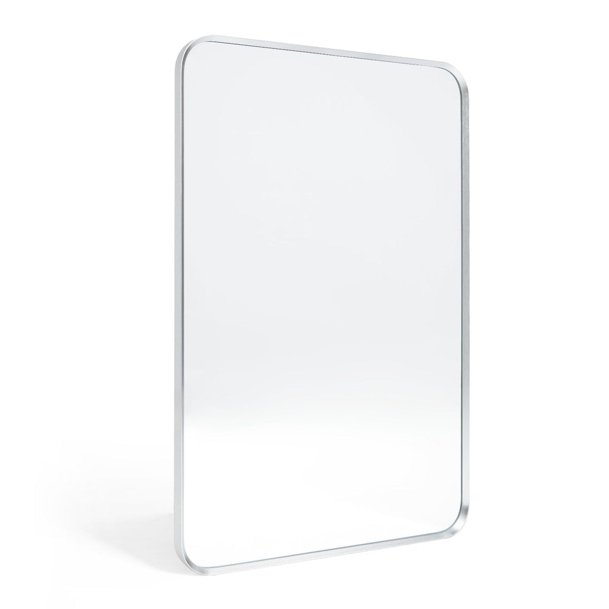 Wall Mount Mirror for Bathroom, Black Metal Framed, 24" x 36"