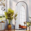 Antok 58" x21” Arched Full Length Mirror with Stand, Floor Mirror, Gold