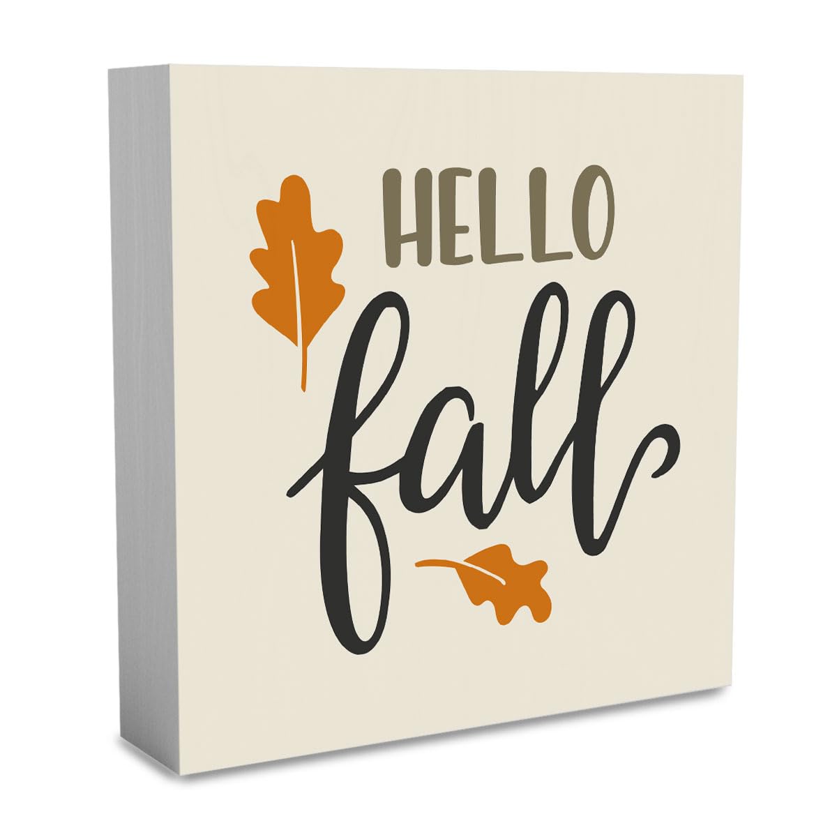 Fall Decorations for Home Fall Decor Rustic Tis' the Season Pumpkin Sign, Autumn Thanksgiving Decor Sign for Home Office Bathroom Kitchen Bedroom Room Mantel Tiered Tray Decoration 5 x 5 Inches