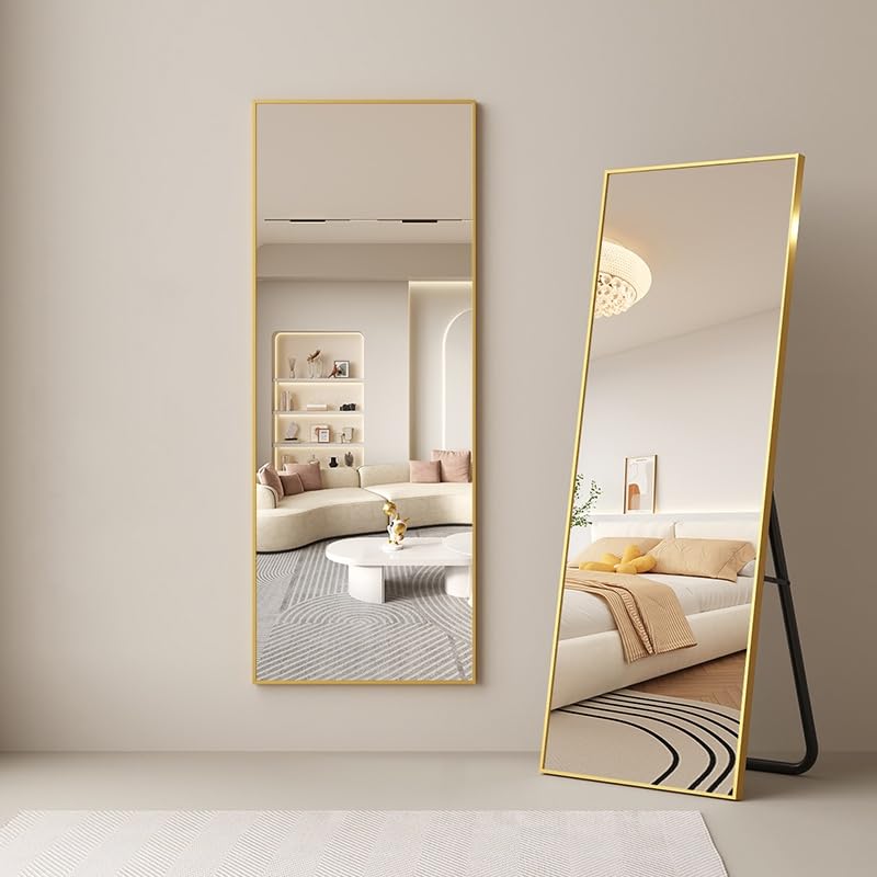 Dewfig Vintage Arched Wall Mirror, 30"x22" Bronze Antique Bathroom Mirror