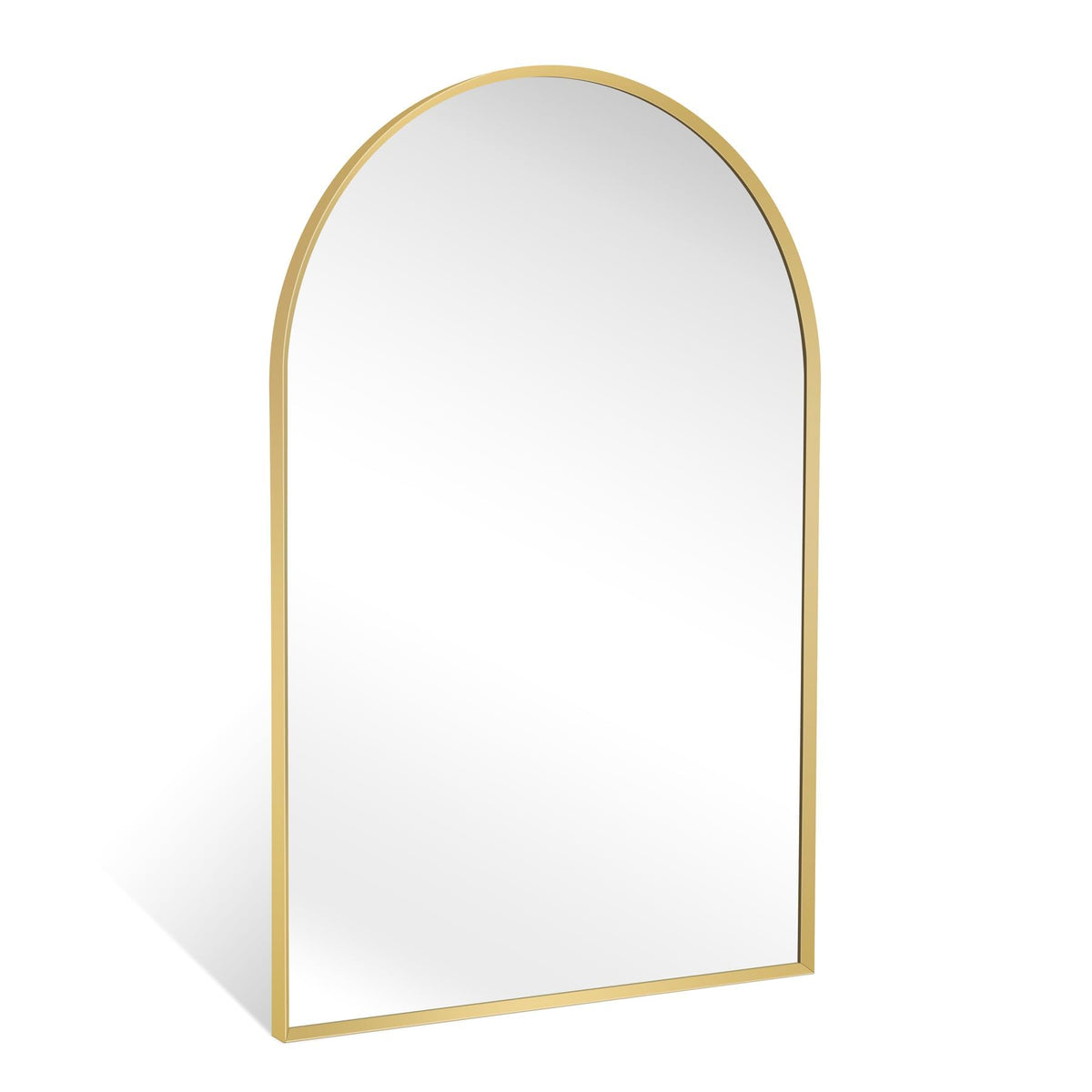 Wall Mount Mirror for Bathroom, Black Metal Framed, 24" x 36"