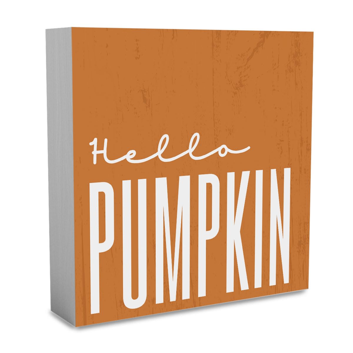 Fall Decorations for Home Fall Decor Rustic Tis' the Season Pumpkin Sign, Autumn Thanksgiving Decor Sign for Home Office Bathroom Kitchen Bedroom Room Mantel Tiered Tray Decoration 5 x 5 Inches