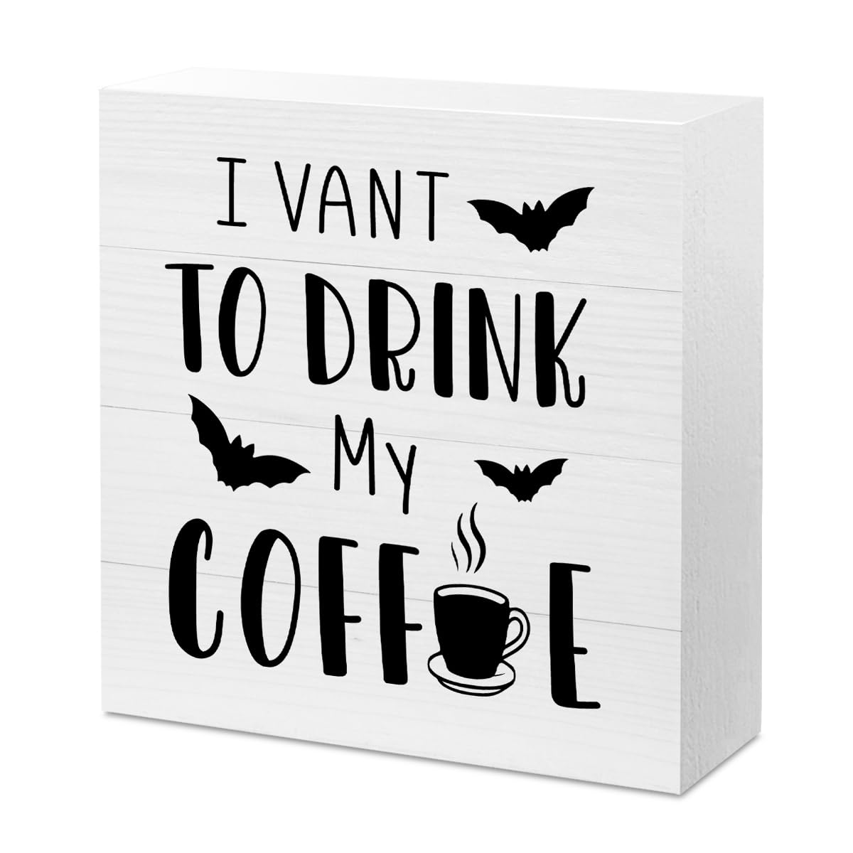 Cute Halloween Decor Indoor Ghost Hocus Pocus I Need Coffee to Focus Sign