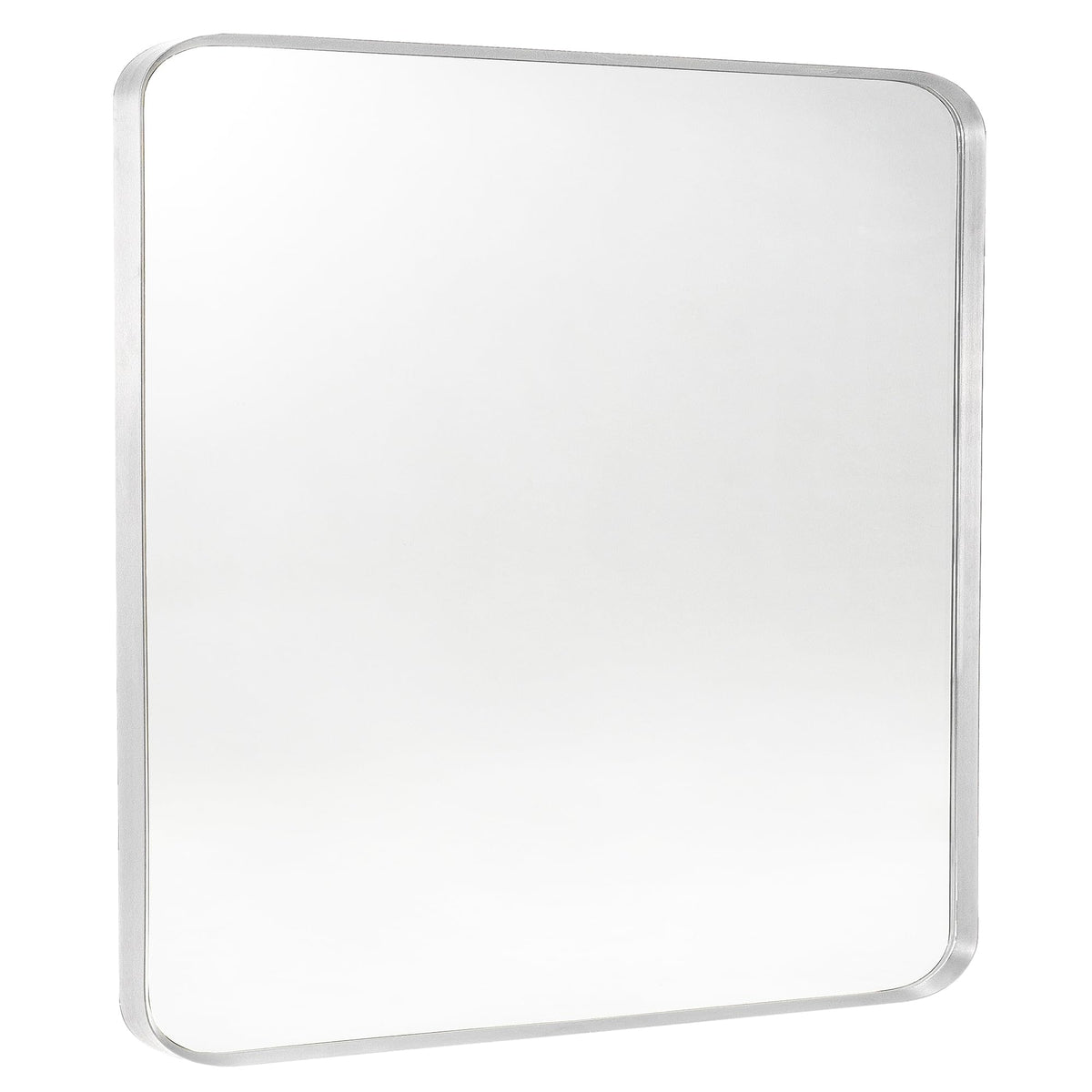 Wall Mount Mirror for Bathroom, Black Metal Framed, 24" x 36"