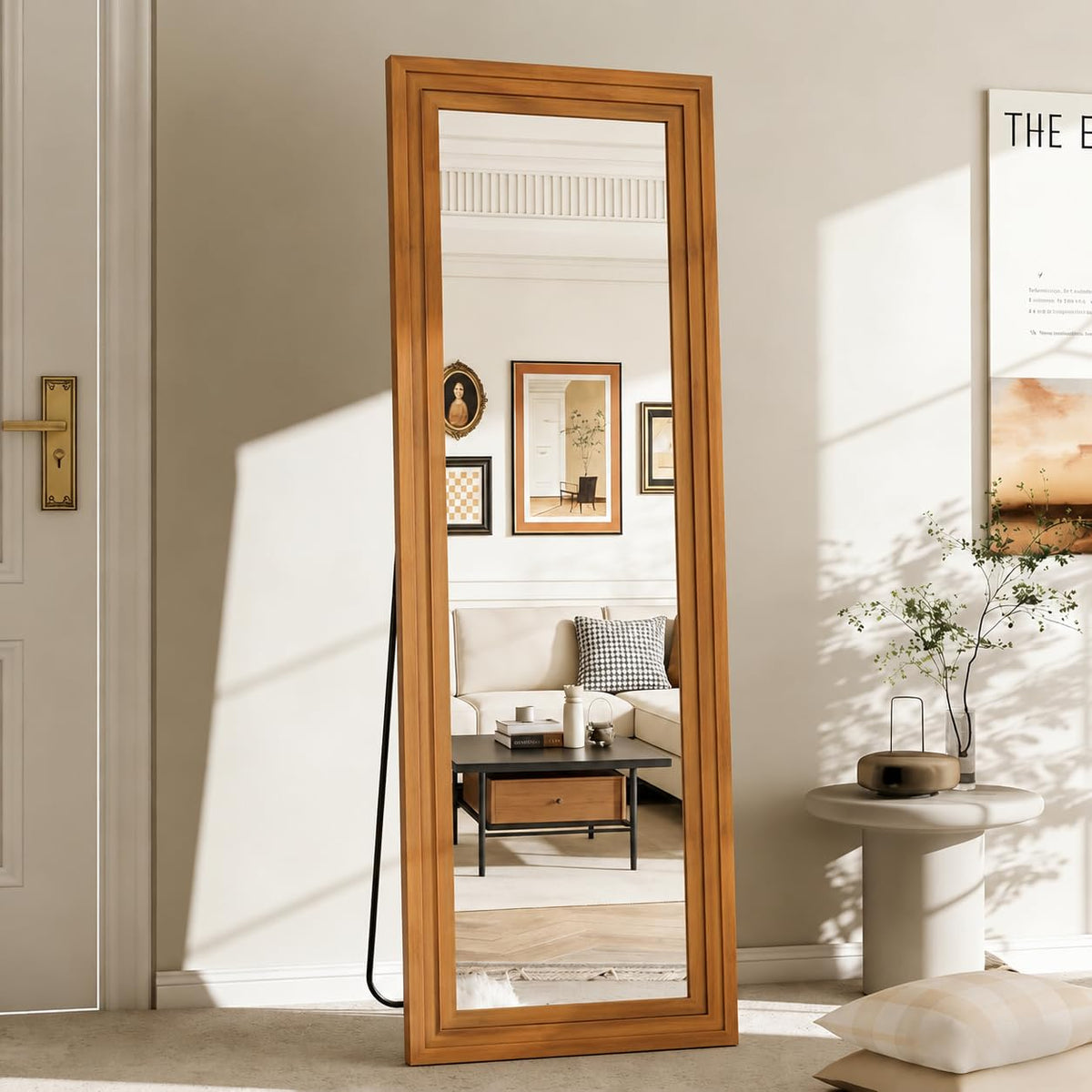 ZHUNFA Full Length Mirror, 65x22 Inch Full Length Mirror Wall Mounted