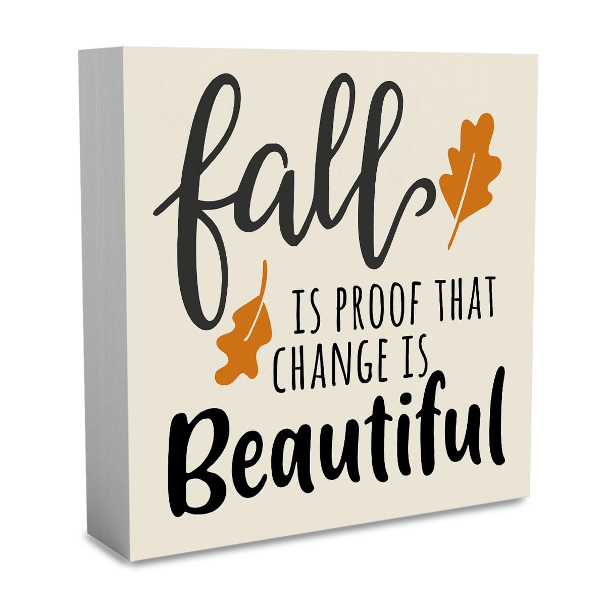 Fall Decorations for Home Fall Decor Rustic Tis' the Season Pumpkin Sign, Autumn Thanksgiving Decor Sign for Home Office Bathroom Kitchen Bedroom Room Mantel Tiered Tray Decoration 5 x 5 Inches