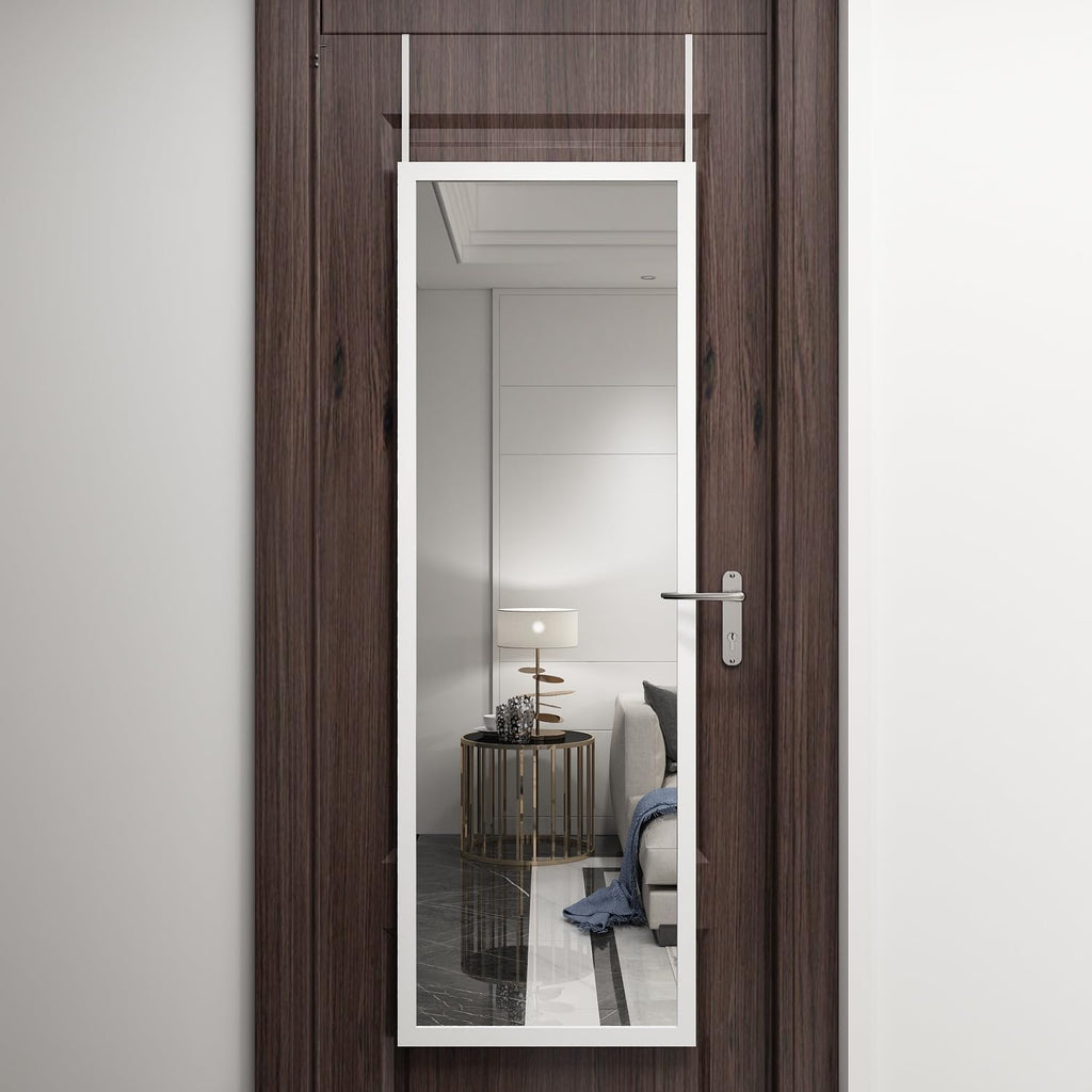 Over The Door Full Length Mirror Wall Mounted Hanging Full Body Length