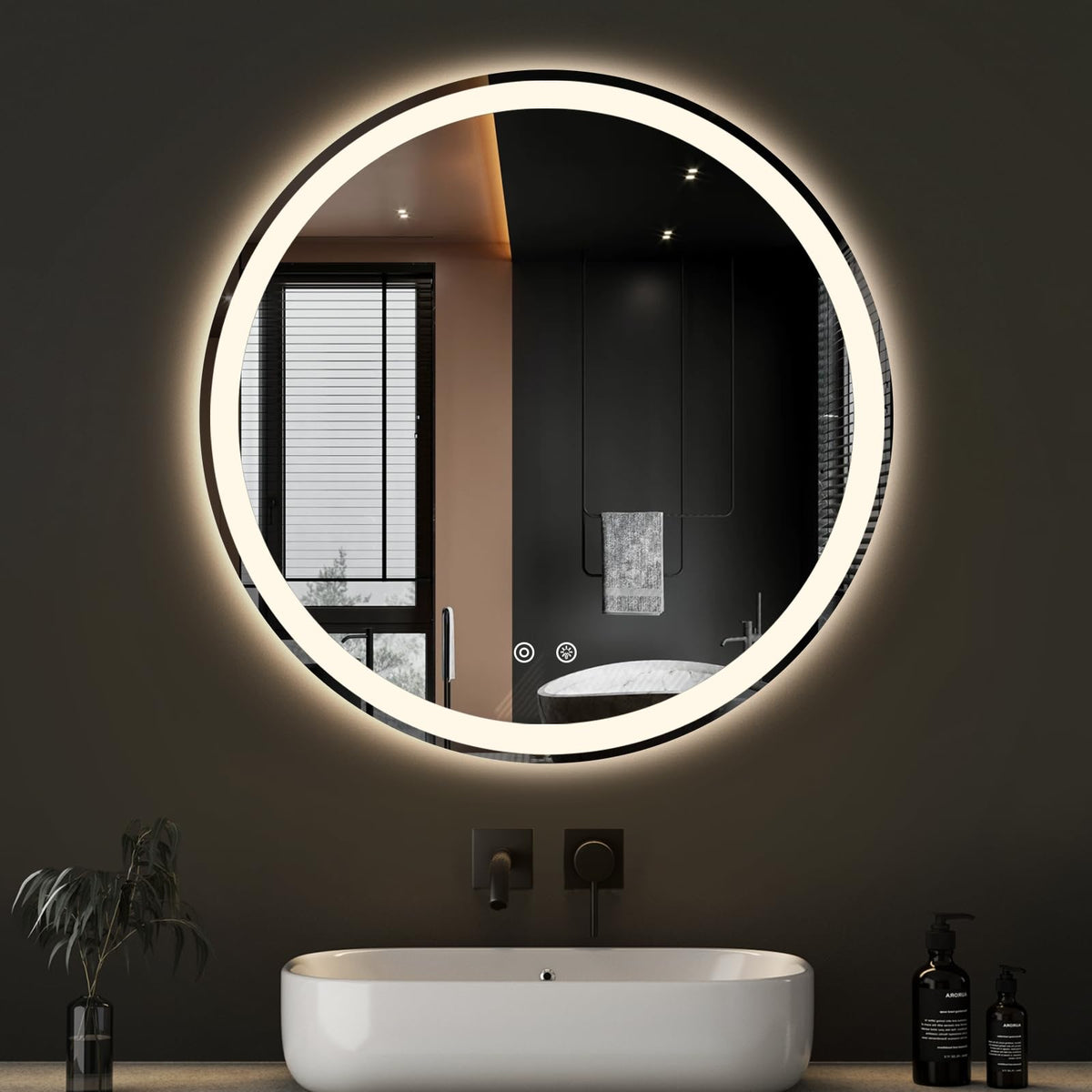 NEWBULIG Bathroom Wall Mirror, Vanity Home Mirror, 30x36 Inch