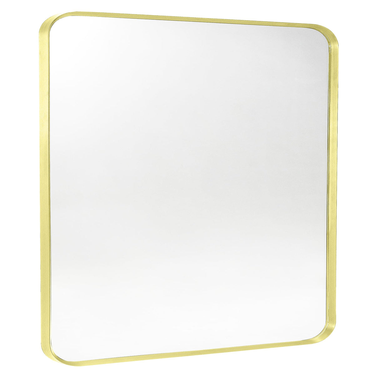 Wall Mount Mirror for Bathroom, Black Metal Framed, 24" x 36"