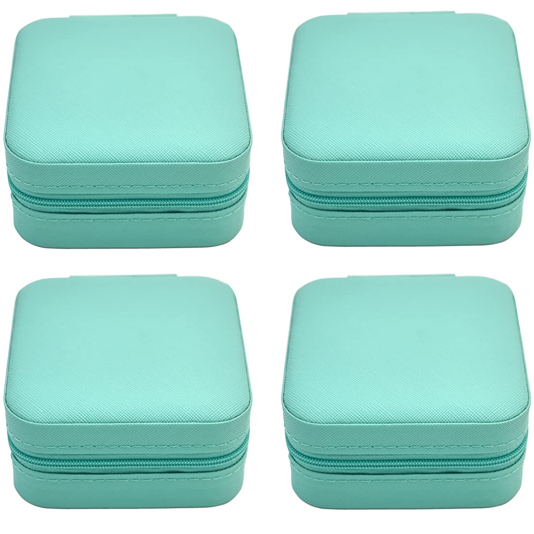 TRODANCE Mini Jewelry Travel Case, Small Portable Jewellry Organizer Box Portable Display Storage Box for Rings Earrings Necklaces, Gifts for Girl, Women, Wedding, Birthday, Mom, Mother's Day (Blue)