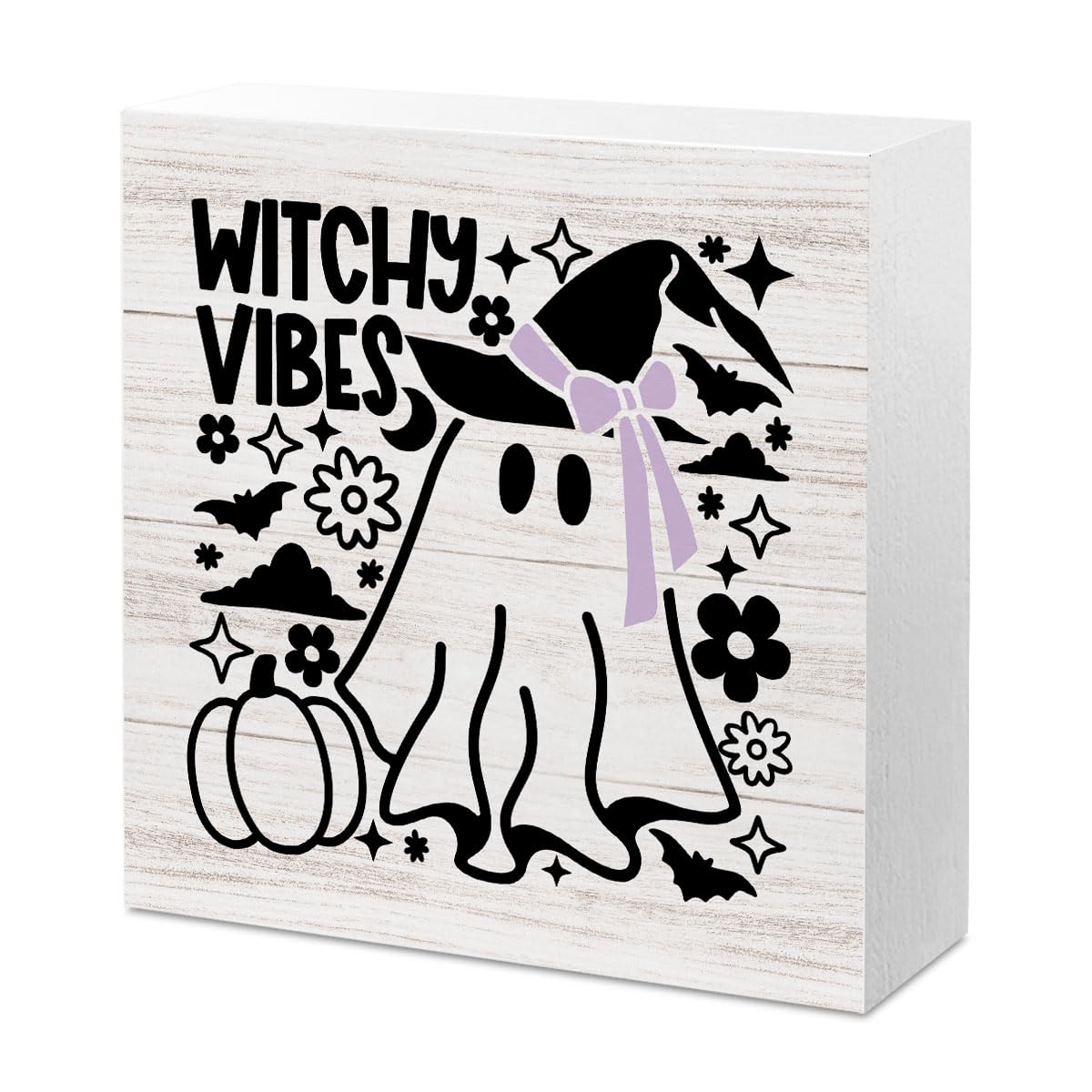 Cute Halloween Decor Indoor Ghost Hocus Pocus I Need Coffee to Focus Sign