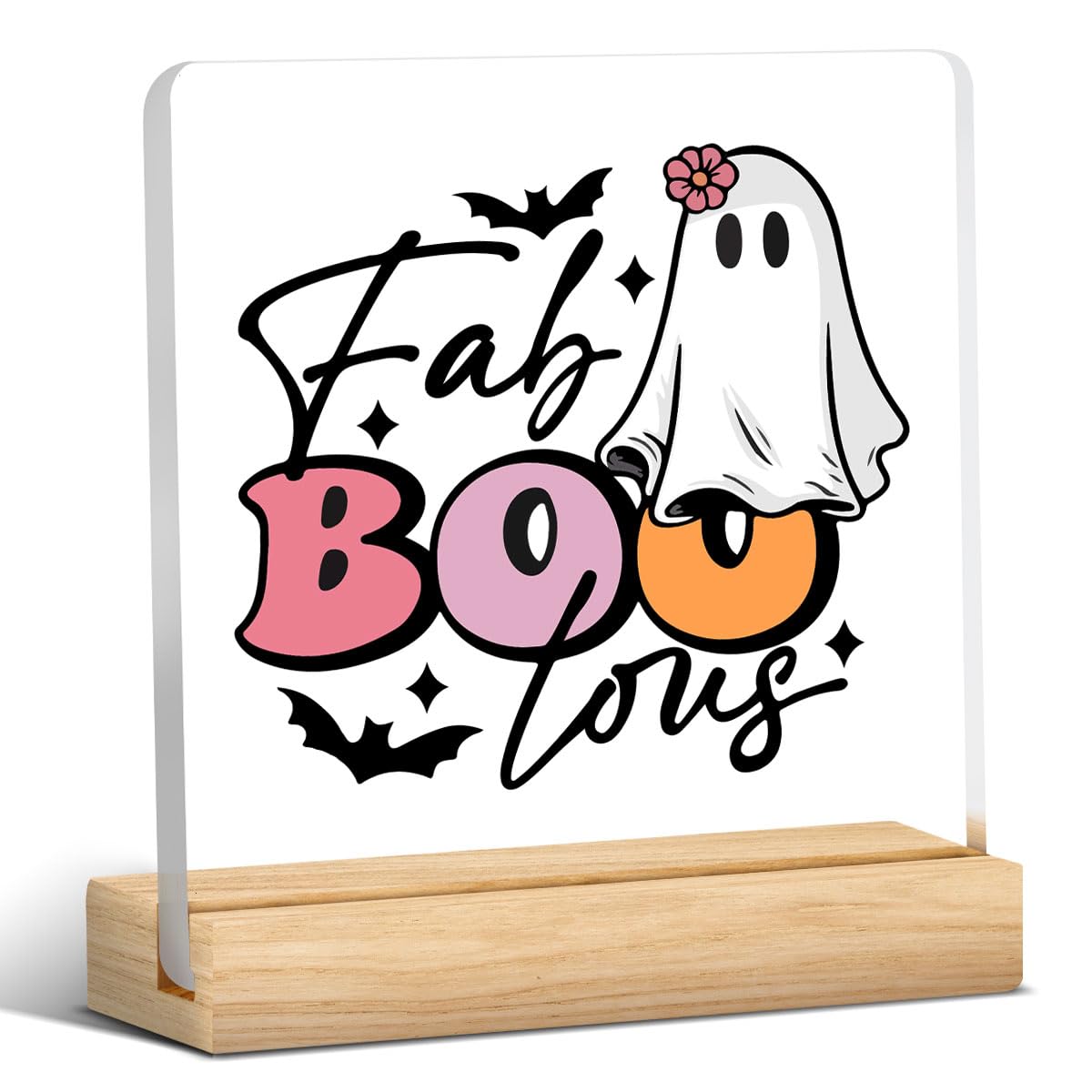 Cute Halloween Decor Indoor Ghost Hocus Pocus I Need Coffee to Focus Sign