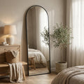 81"×41" Floor Mirror Full Length Arched Full Length Mirror Gold