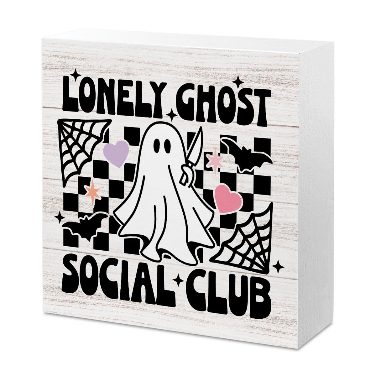 Cute Halloween Decor Indoor Ghost Hocus Pocus I Need Coffee to Focus Sign