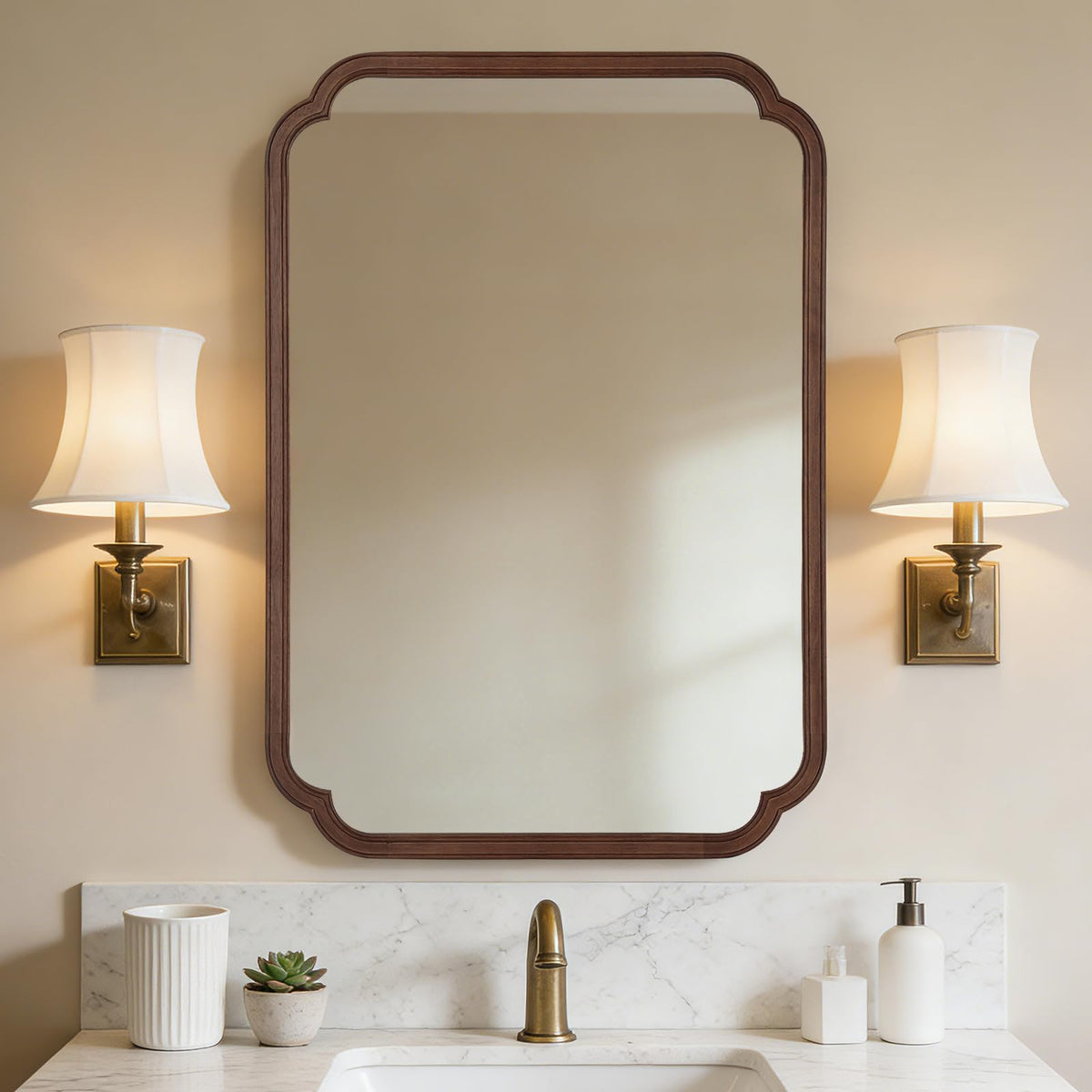 WallBeyond Full Length Mirror Wall Mounted 65"x22", Rustic Wooden Frame Floor Mirror, Large Full Body Mirror for Bedroom, Leaning or Hanging Against Wall, Natural