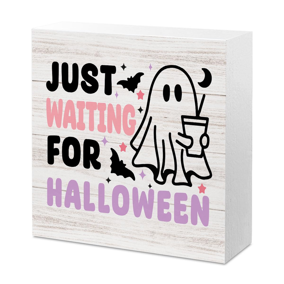 Cute Halloween Decor Indoor Ghost Hocus Pocus I Need Coffee to Focus Sign