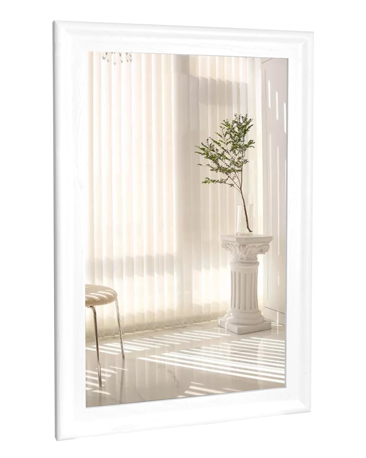 White Wall Mirror for Bathroom,Rectangle Large 30 x 40 inch Vanity Mirrors