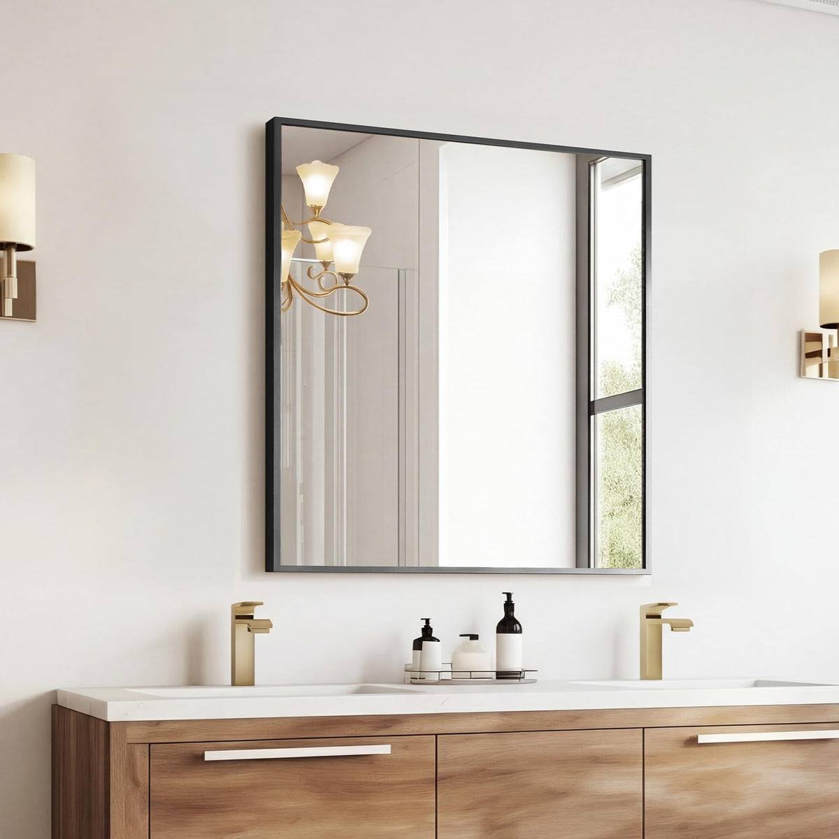 Sweetcrispy Bathroom Mirror 40x30 Inch, Vanity Mirror for Wall