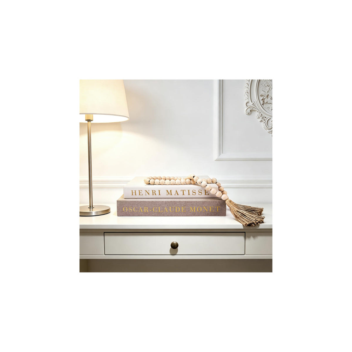 Decorative Books Set of 2, Linen Faux Coffee Table Books