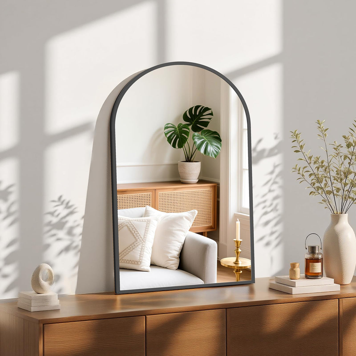 Sweetcrispy Bathroom Mirror 40x30 Inch, Vanity Mirror for Wall