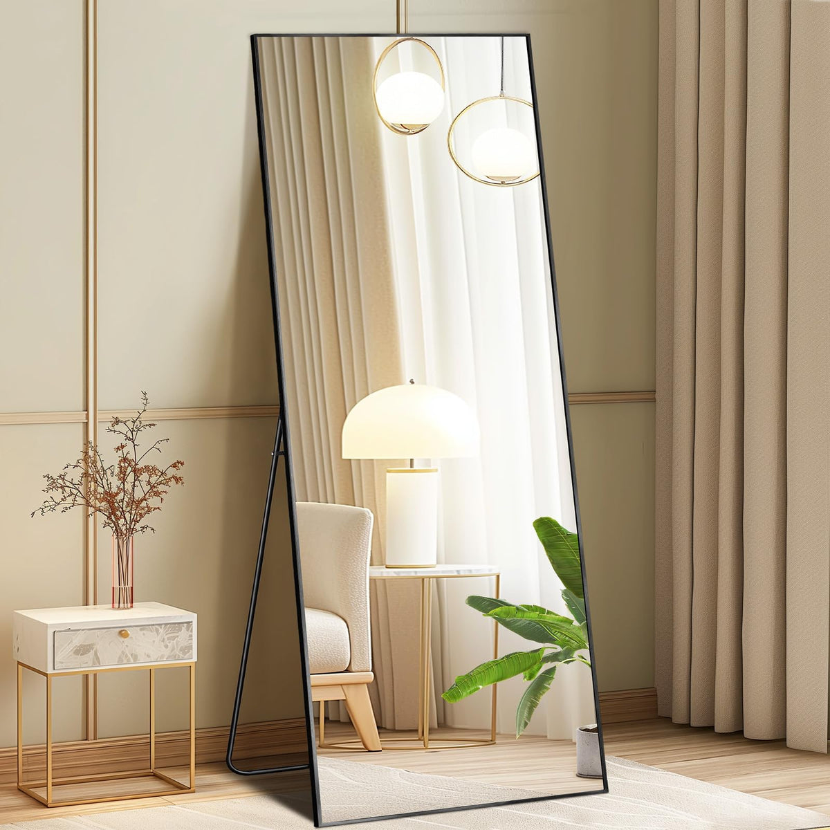 DUMOS 63"x20" Arched Full Length Floor Mirror, Full Body Mirror with Stand