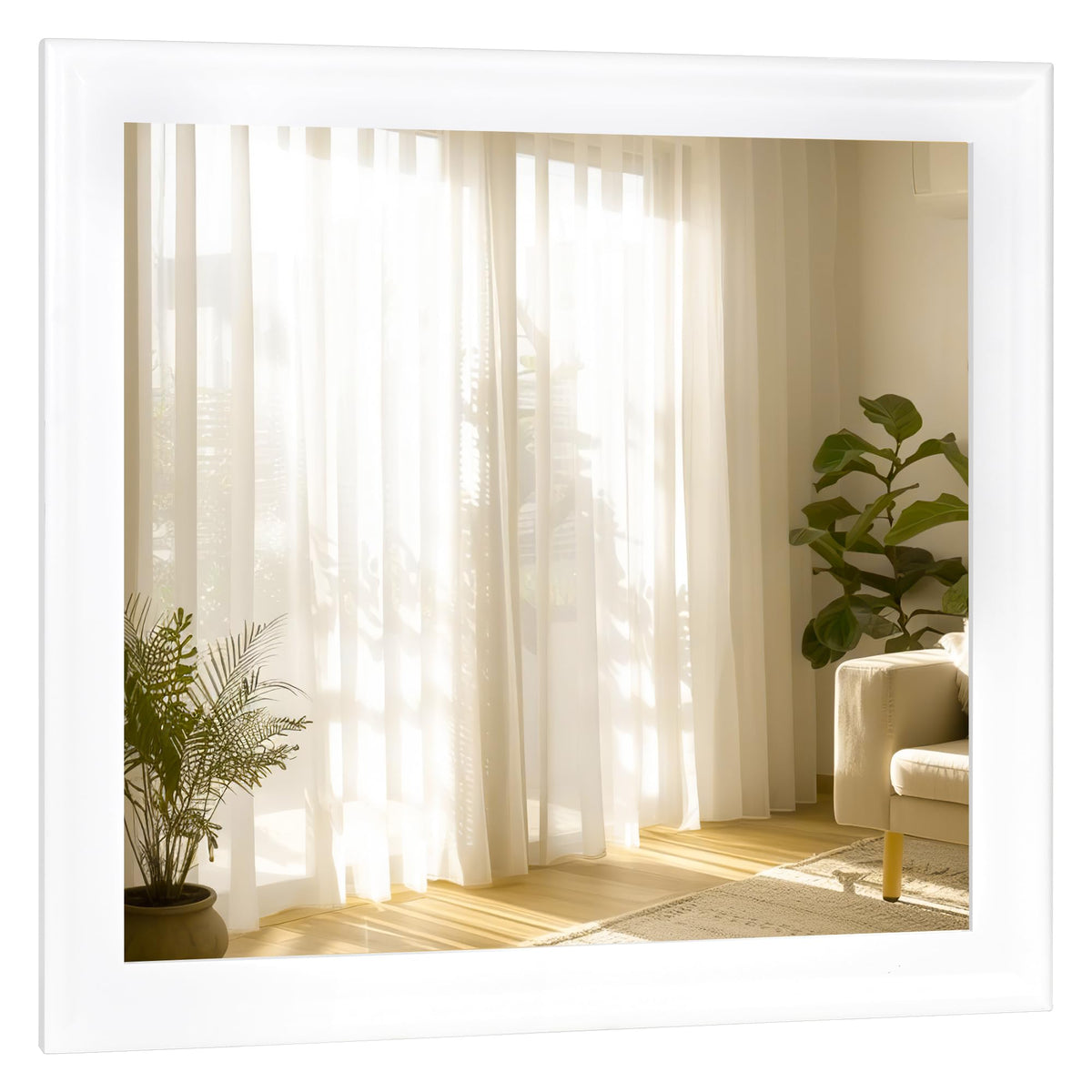White Wall Mirror for Bathroom,Rectangle Large 30 x 40 inch Vanity Mirrors