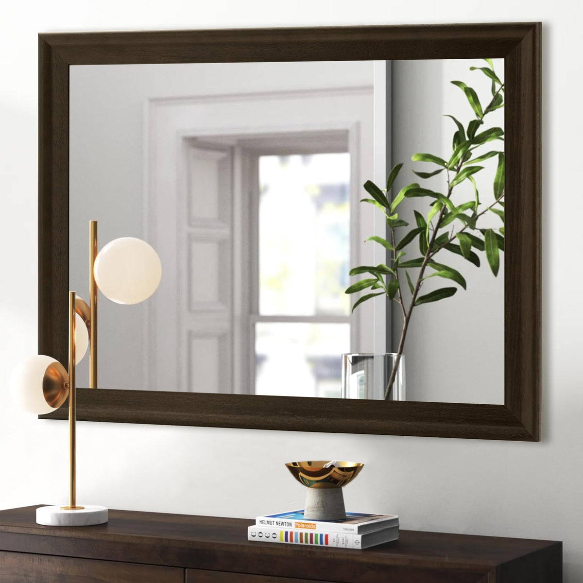 White Wall Mirror for Bathroom,Rectangle Large 30 x 40 inch Vanity Mirrors