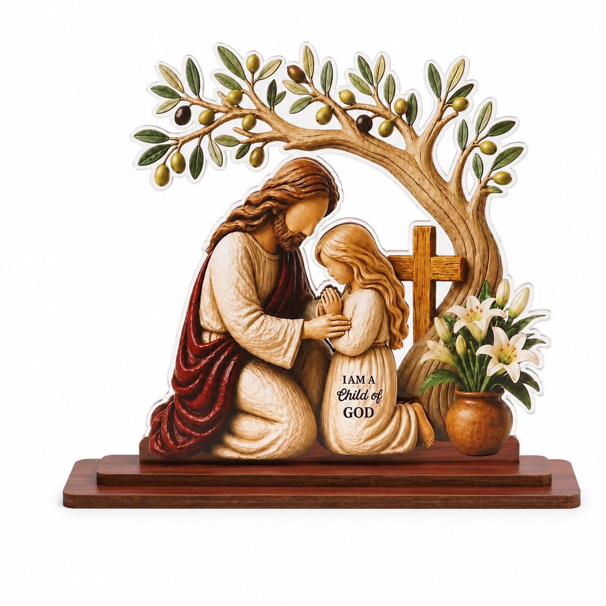 Christian Gifts for Women: Bible Verse Decor, God Says I Am Decorative Sign