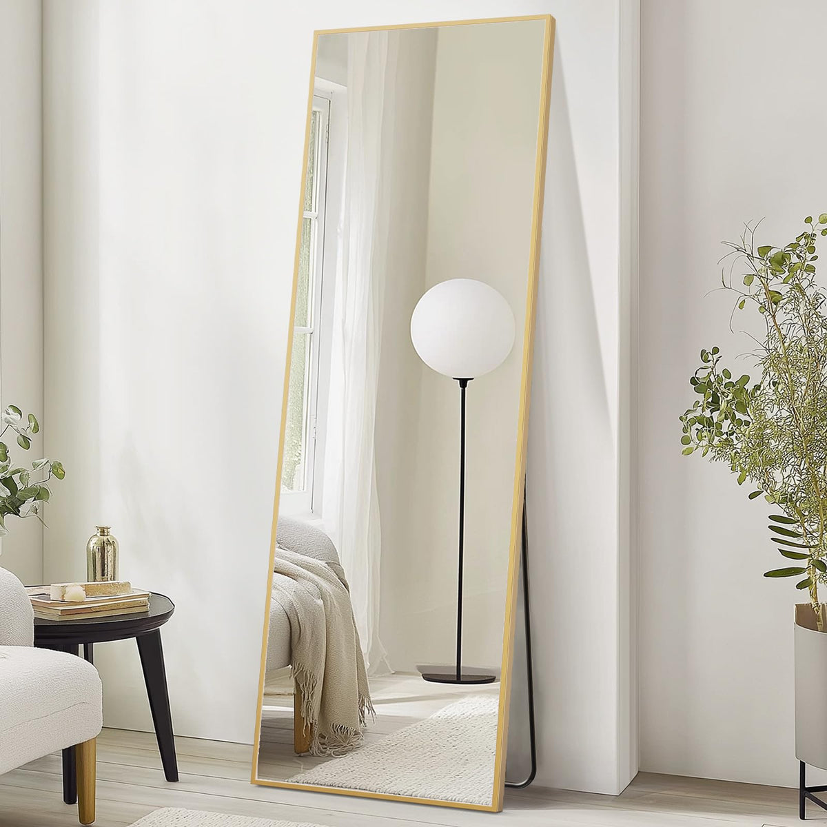 NEWBULIG Full Length Floor Mirror, Body Standing Wall Mirror