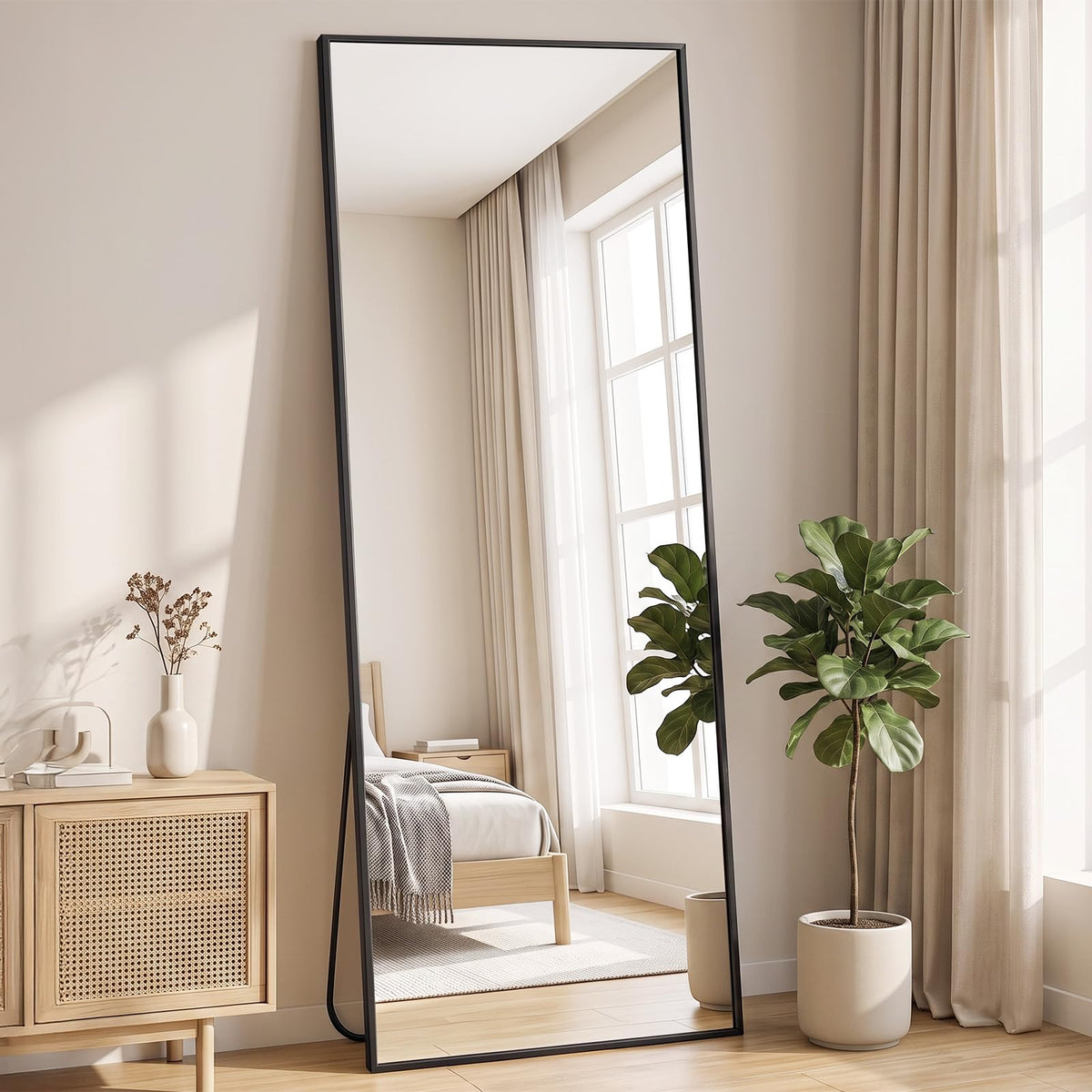 NEWBULIG Full Length Floor Mirror, Body Standing Wall Mirror