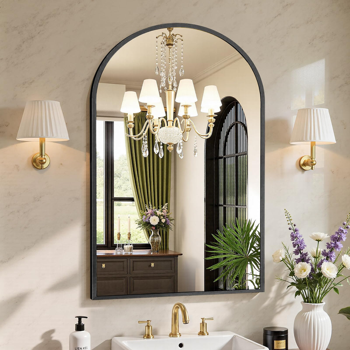 Sweetcrispy Bathroom Mirror 40x30 Inch, Vanity Mirror for Wall