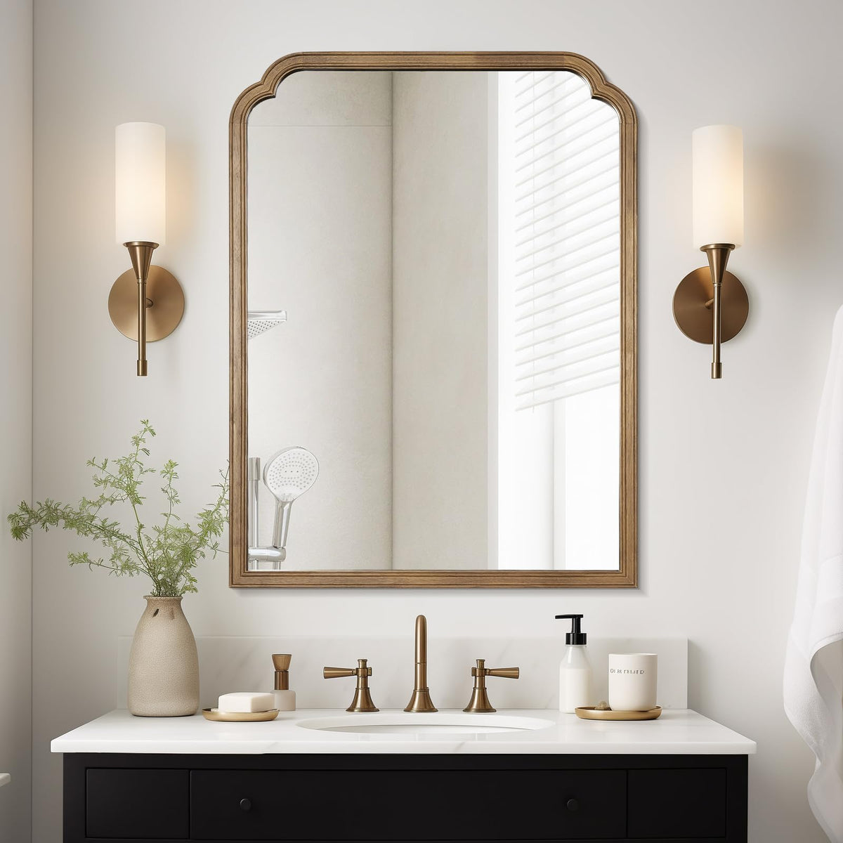 WallBeyond Full Length Mirror Wall Mounted 65"x22", Rustic Wooden Frame Floor Mirror, Large Full Body Mirror for Bedroom, Leaning or Hanging Against Wall, Natural