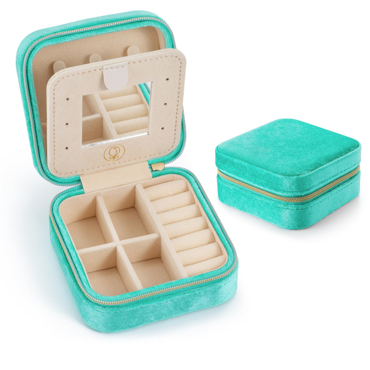 Mini Jewelry Travel Case,Small Jewelry Box,Traveling Jewelry Organizer,Portable Jewellery Storage Holder for Rings Earrings Necklace Bracelet Bangle Organizer,Boxes for Girls Women(PU-Black)