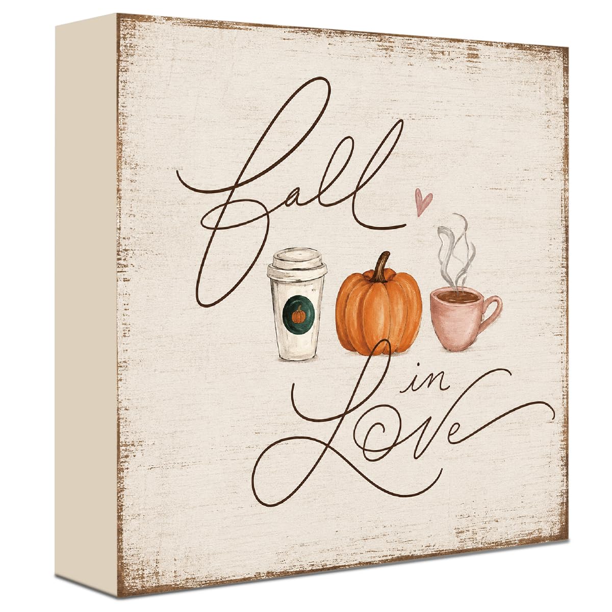 Fall Decorations for Home Football Pumpkin Wood Sign Fall Wall Shelf Decor