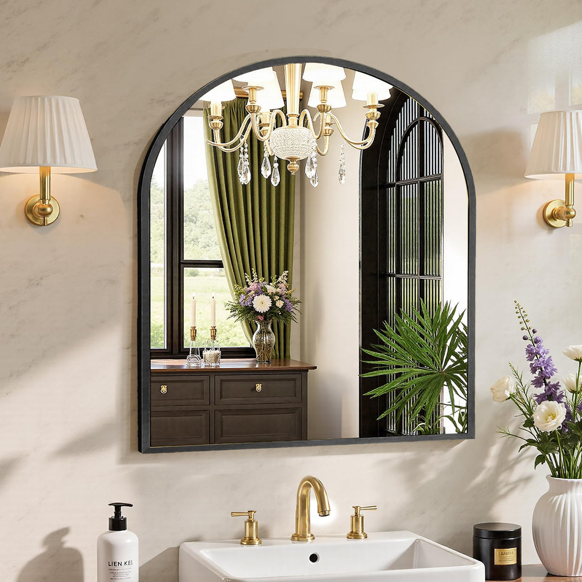 Sweetcrispy Bathroom Mirror 40x30 Inch, Vanity Mirror for Wall