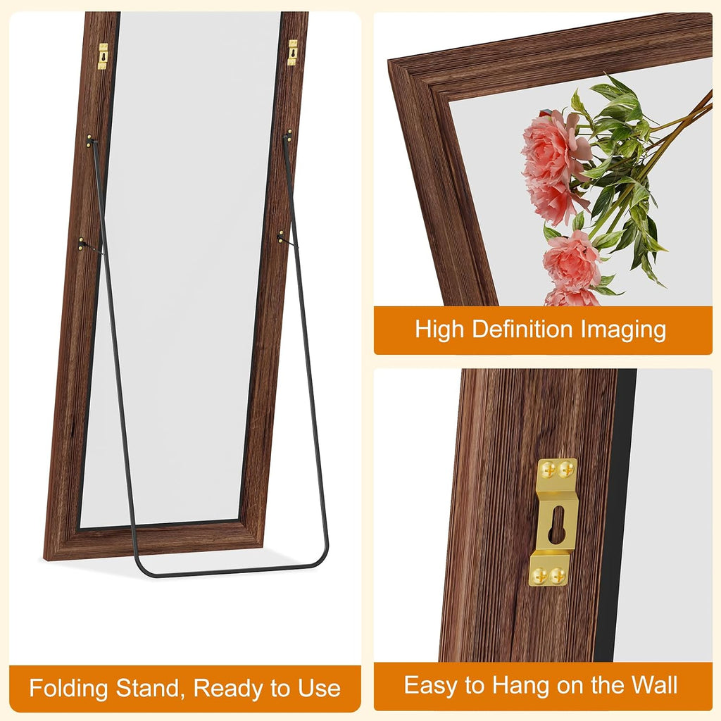 ZHUNFA Full Length Mirror, 65x22 Inch Full Length Mirror Wall Mounted