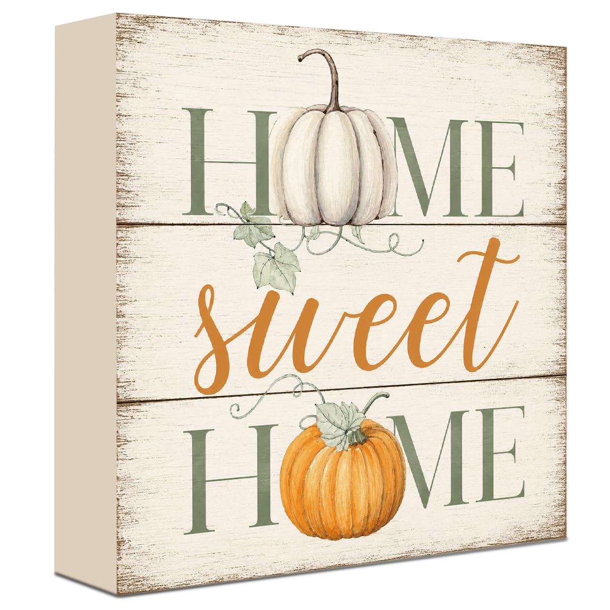 Fall Decorations for Home Football Pumpkin Wood Sign Fall Wall Shelf Decor