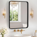 Sweetcrispy 26"x38" Arched Bathroom Mirror, Bathroom Mirrors for Over Sink