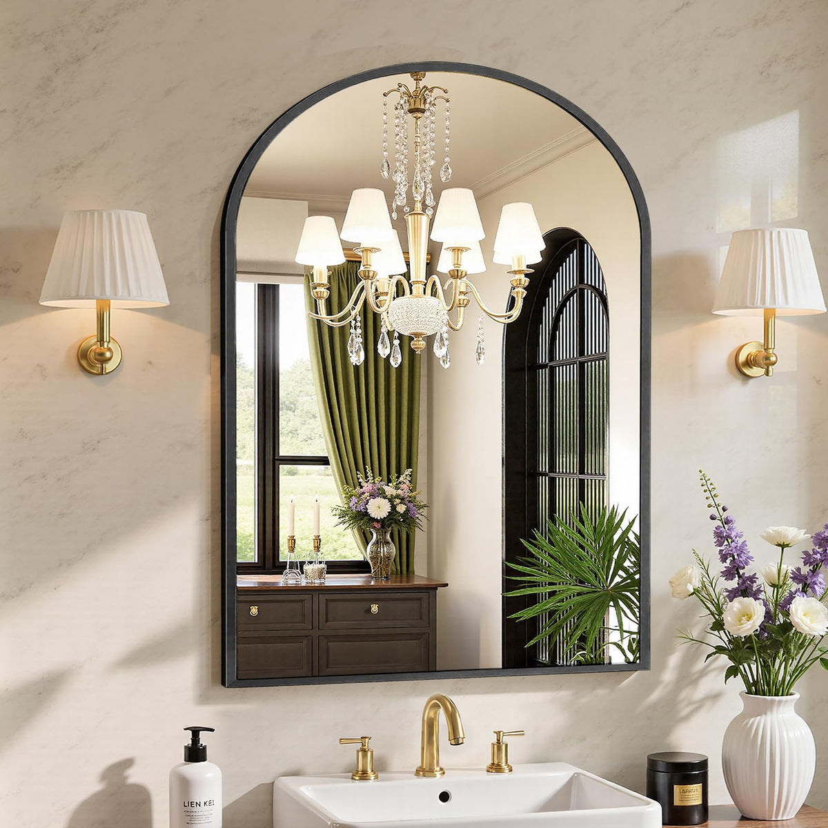 Sweetcrispy Bathroom Mirror 40x30 Inch, Vanity Mirror for Wall