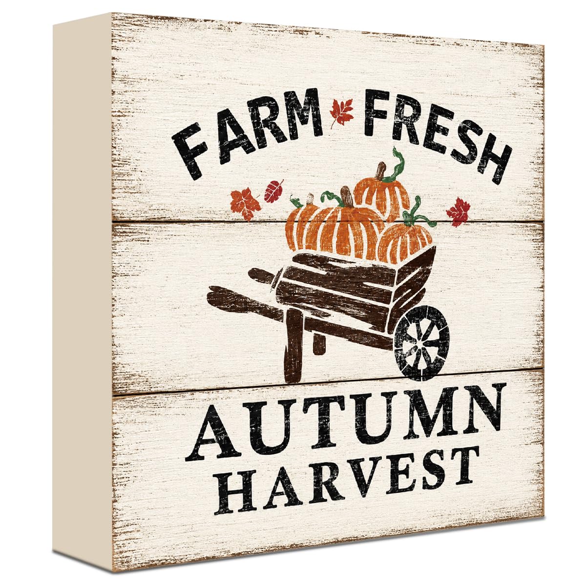 Fall Decorations for Home Football Pumpkin Wood Sign Fall Wall Shelf Decor