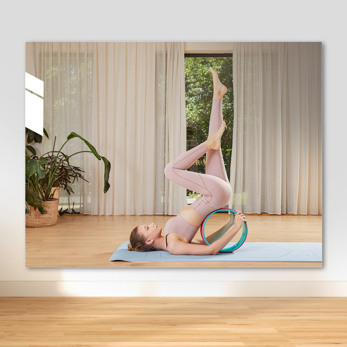Hasipu 2 Pcs Home Gym Mirror, 72" x 36" Each, Large Full Length Frameless