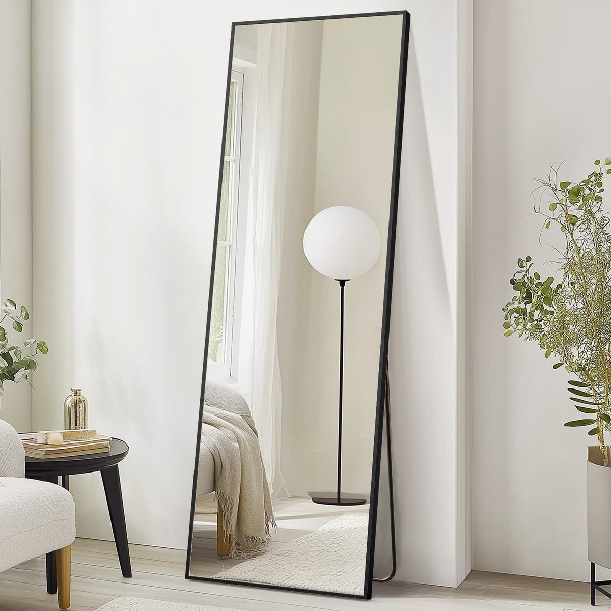 NEWBULIG Full Length Floor Mirror, Body Standing Wall Mirror
