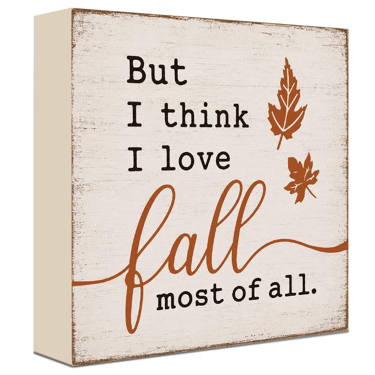 Fall Decorations for Home Football Pumpkin Wood Sign Fall Wall Shelf Decor