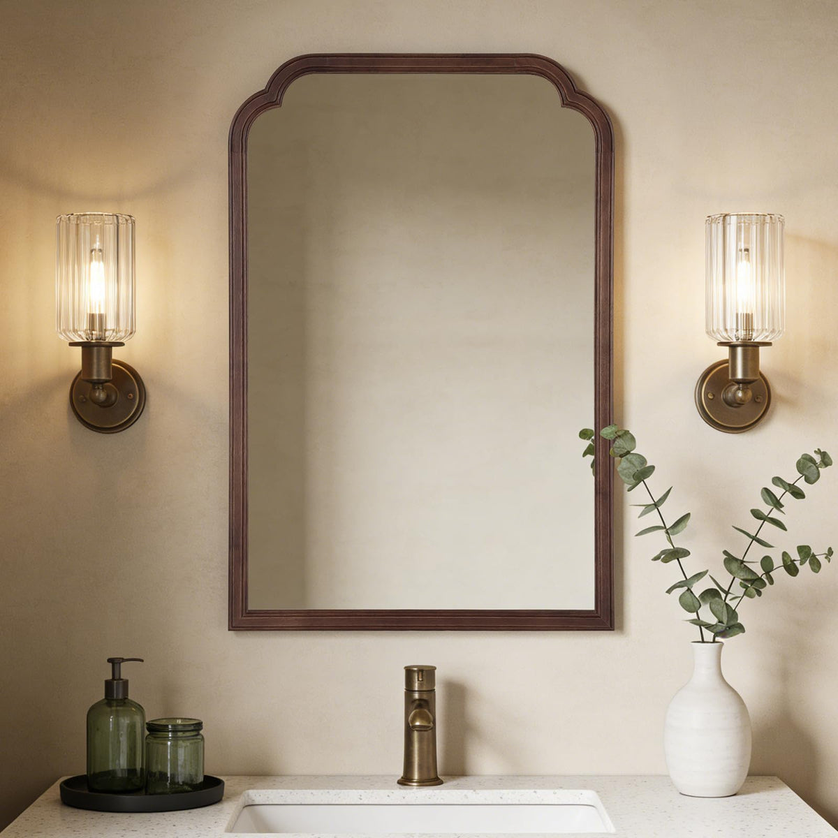 WallBeyond Full Length Mirror Wall Mounted 65"x22", Rustic Wooden Frame Floor Mirror, Large Full Body Mirror for Bedroom, Leaning or Hanging Against Wall, Natural