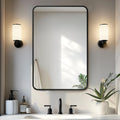 Delma Bathroom Vanity Mirror, Black Framed Mirror for Over Sink, 36x30