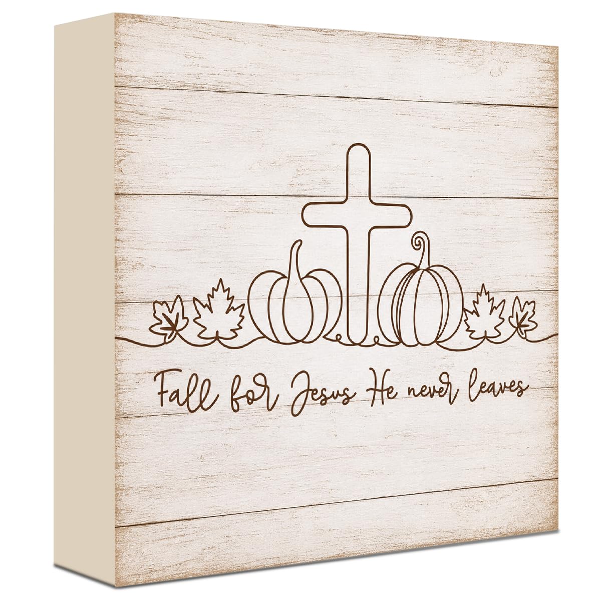Fall Decorations for Home Football Pumpkin Wood Sign Fall Wall Shelf Decor