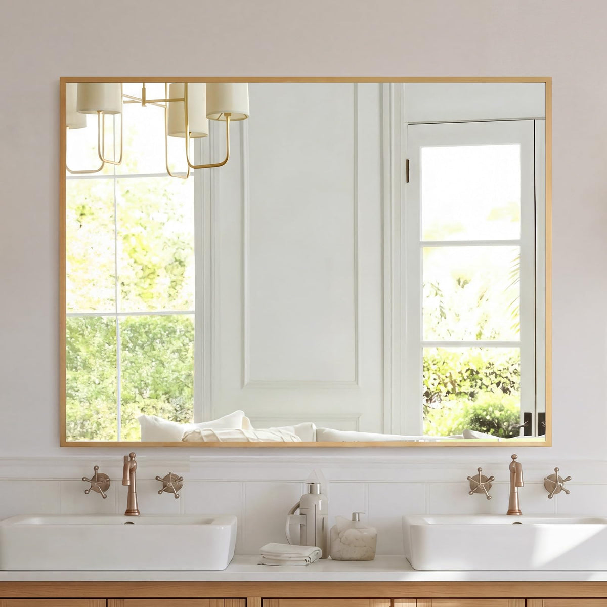 NEWBULIG Bathroom Wall Mirror, Vanity Home Mirror, 30x36 Inch