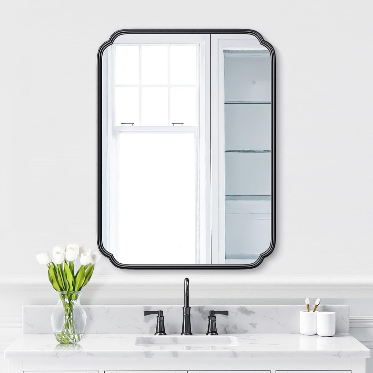 Ferytange 48"x16" Gold Door Mirror Full Length Over The Door with Non-Rusting Metal Frame, Modern Full Body Mirror Bedroom Closet Bathroom
