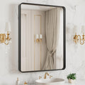 LOAAO 24"X36" Gold Bathroom Mirror