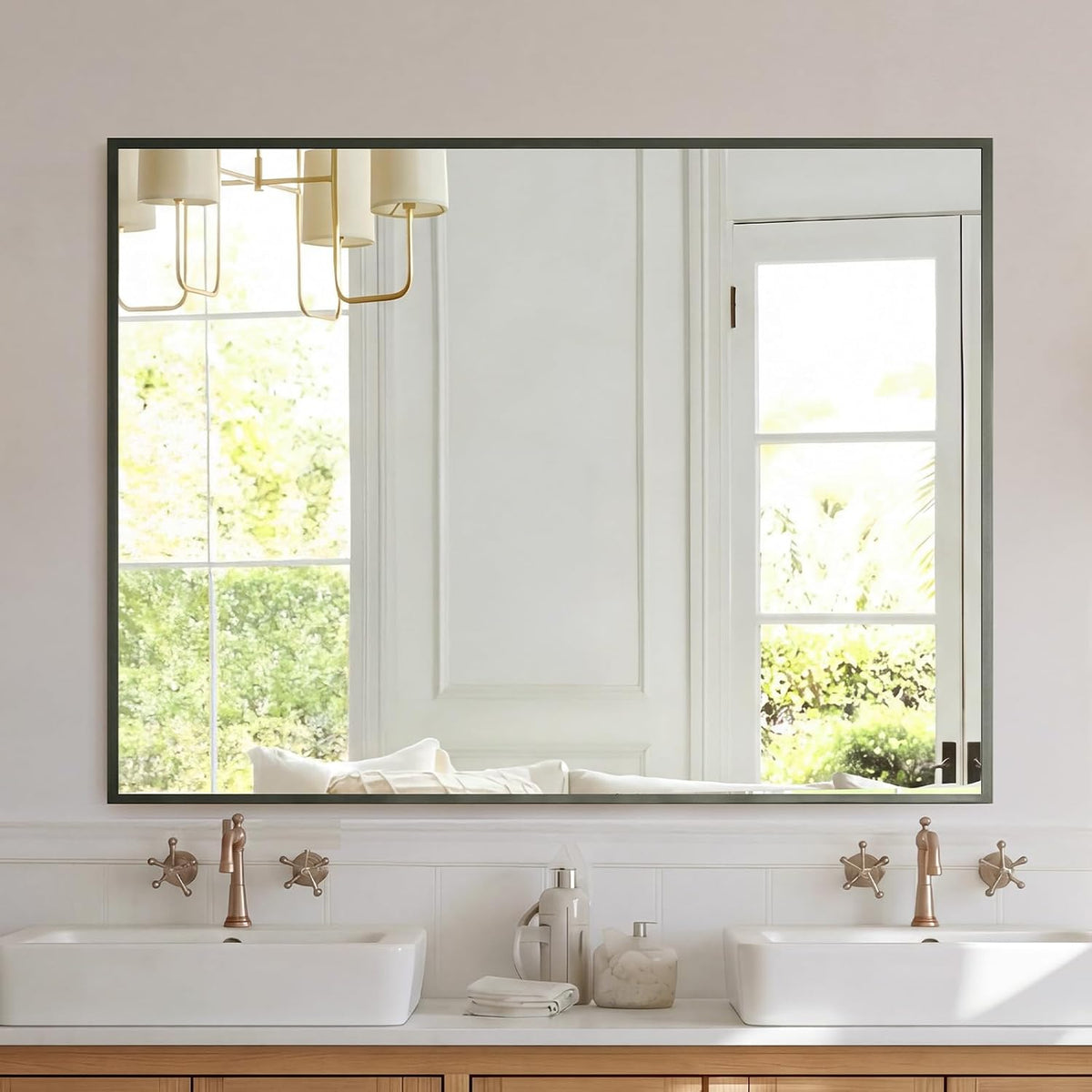 NEWBULIG Bathroom Wall Mirror, Vanity Home Mirror, 30x36 Inch